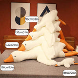 Giant White Goose Plush Pillow Soft Fabric Pillow Sleeping Companion Hugging - White - Size 20in In Australia - Darrahopens