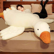 Giant White Goose Plush Pillow Soft Fabric Pillow Sleeping Companion Hugging - White - Size 75in In Australia - Darrahopens