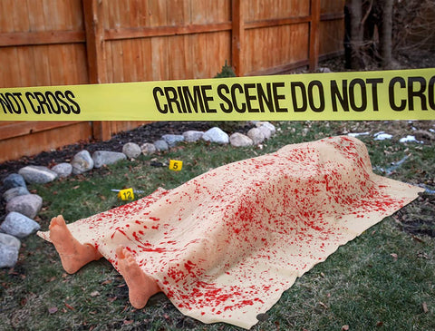 5.4ft Halloween Decorations Outdoor Props - Scary Hallowmas Back from The Grave Dead Victim Prop for Haunted House Party Decor(Assembly Needed) Red In Australia - Darrahopens