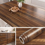 Walnut Contact Paper Wood Grain Peel and Stick Countertops Waterproof Counter Top Contact Paper Wood Wallpaper Brown Walnut Vinyl Wrap for Cabinets Desk Wallpaper Removable Veneer 15.8inx78.8in In Australia - Darrahopens