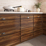 Walnut Contact Paper Wood Grain Peel and Stick Countertops Waterproof Counter Top Contact Paper Wood Wallpaper Brown Walnut Vinyl Wrap for Cabinets Desk Wallpaper Removable Veneer 15.8inx78.8in
