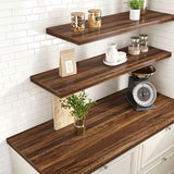 Walnut Contact Paper Wood Grain Peel and Stick Countertops Waterproof Counter Top Contact Paper Wood Wallpaper Brown Walnut Vinyl Wrap for Cabinets Desk Wallpaper Removable Veneer 15.8inx78.8in