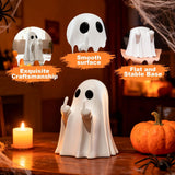 Halloween Ghost Figurine-Spooky & Cute Ghost Statue for Home, Desk, Party Decor | FunnyGhost Halloween Decor Indoor White Chgfs Ghost
