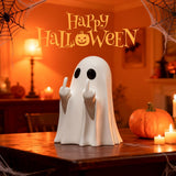 Halloween Ghost Figurine-Spooky & Cute Ghost Statue for Home, Desk, Party Decor | FunnyGhost Halloween Decor Indoor White Chgfs Ghost