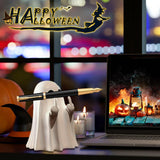 Halloween Ghost Figurine-Spooky & Cute Ghost Statue for Home, Desk, Party Decor | FunnyGhost Halloween Decor Indoor White Chgfs Ghost