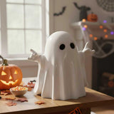 Halloween Ghost Figurine - Funny Ghost Statue, Cute Rock Ghost for Gift Props Tabletop Home Decor Ghosts Halloween Decorations Indoor
