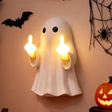 Halloween Ghost Figurine -7.5in Wall-Mounted Ghost Decorations, Cute Ghost Statue for Home, Desk, Party Porch Decor & Wall Decorations for Halloween In Australia - Darrahopens