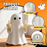 Halloween Ghost Figurine -7.5in Wall-Mounted Ghost Decorations, Cute Ghost Statue for Home, Desk, Party Porch Decor & Wall Decorations for Halloween In Australia - Darrahopens