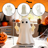 Halloween Ghost Figurine -7.5in Wall-Mounted Ghost Decorations, Cute Ghost Statue for Home, Desk, Party Porch Decor & Wall Decorations for Halloween In Australia - Darrahopens
