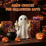 Halloween Ghost Figurine -7.5in Wall-Mounted Ghost Decorations, Cute Ghost Statue for Home, Desk, Party Porch Decor & Wall Decorations for Halloween In Australia - Darrahopens
