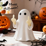 Halloween Ghost Figurine -7.5in Wall-Mounted Ghost Decorations, Cute Ghost Statue for Home, Desk, Party Porch Decor & Wall Decorations for Halloween In Australia - Darrahopens
