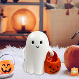 Halloween Ghost Figurine - Pumpkin Ghost, Spooky & Cute Ghost Statue for Home for Gift Party Decor Ghosts Halloween Decorations