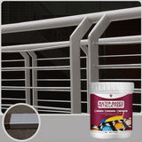 Rust Removal Converter Metallic Paint, Anti-Rust Metal Paint, 2-In-1 Rust Converter & Metal Primer – Perfect for Trailers, Fences, Gates, Railings, Pipes, Roofing, Outdoor Furniture, Farm Equipment, Marine Hardware and Industrial Surfaces - Gold - Size 30