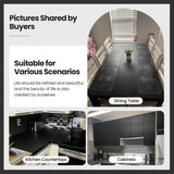 Black Wood Contact Paper Wood Grain Peel and Stick Countertops Waterproof Counter Top Contact Paper Wood Wallpaper Brown Walnut Vinyl Wrap for Cabinets Desk Wallpaper Removable Veneer 15.8inx78.8in