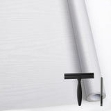 Matte White Contact Paper Wood Grain Peel and Stick Countertops Waterproof Counter Top Contact Paper Wood Wallpaper Brown Walnut Vinyl Wrap for Cabinets Desk Wallpaper Removable Veneer 15.8inx78.8in