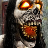70.9in. Motion-Activated Animatronic Lurching Woman | 70.9In. Lurching Woman, Motion-Activated Lights and Sound, Indoor or Outdoor Creepy Decoration