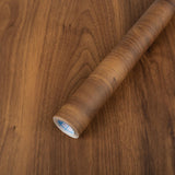 Walnut Brown Contact Paper Wood Grain Peel and Stick Countertops Waterproof Counter Top Contact Paper Wood Wallpaper Brown Walnut Vinyl Wrap for Cabinets Desk Wallpaper Removable Veneer 15.8inx78.8in In Australia - Darrahopens