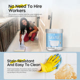 Tub & Tile Paint: Waterproof, Non-Slip, Eco-Friendly for Ceramic Surfaces – Ideal for Bathrooms, Kitchens, Showers, Tiles, Sinks, Countertops, Bathtubs, Floor Tiles, and DIY Home Renovation - White - Size 500g