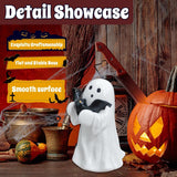 Halloween Ghost Figurine - Spooky Resin Ghost Statue, Hugging the Ghost of a Bat Ghost Halloween Decor Home Decoration Humorous Desktop Art Piece White Hugging the Ghost of a Bat In Australia - Darrahopens