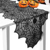 Halloween Table Runner, Black Lace Spider Web Table Runners for Halloween Decor/Party Dinner Table Decoration 18 x 72Inch In Australia - Darrahopens