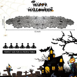 Halloween Table Runner, Black Lace Spider Web Table Runners for Halloween Decor/Party Dinner Table Decoration 18 x 72Inch In Australia - Darrahopens