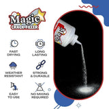 Magic Crack Filler – Fast-Drying, Weather-Resistant Concrete Repair for Driveways, Walkways, Patios, Foundations, Garages, Steps, and Pool Decks - Black - Size 500g
