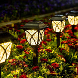 4 Pack Solar Lights Outdoor Waterproof Garden Lights with Warm LED Light Landscape Lighting for Yard Patio Lawn Walkway Driveway - White - Size 4 Pack In Australia - Darrahopens