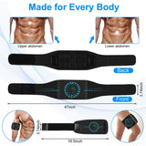 ABS Stimulator Muscle Toner, AB Machine for Abdomen/Arm/Leg, Muscle Stimulator for Muscle Growth, Ab Toning Belt Muscle Stimulator for Men and Women 3 Pack
