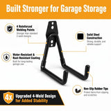6-Pack Small Square Heavy Duty Garage Hooks, Ideal for Hanging Ladders, Bikes, Tools, Garage, Garden, Basement, Shed, Utility Room Storage (Orange) In Australia - Darrahopens