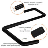 2 Pcs Rafter Hanger Hook, Large S Hooks, Upgraded Fence Hangers, Ladder and Bike Hanging Hooks for Storage, Heavy Duty Garage Utility Rafter Hook for Hanging Hose, Plants, Chairs and More - Black - Size 2 Pcs In Australia - Darrahopens