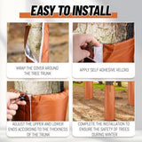 100*30*30cm 2 Pack Palm Tree Root Protectors Winter Protection for Trees Root Self Adhesive Plant Trunk Insulation Cover with Drawstring for Garden Outdoor Cold Weather Plants Trunk Protection - Brown