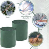 2Pack 15m Tree Wrap Cold Proof Cloth Thick Garden Greening Warm Wrap Sun Protection and Frost Resistance for Winter Plants, 0.12-15M - Green - Size 2Pack