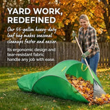 215*80cm Leaf Collector,Extra Large Portable Pop Up Leaf Bags, Foldable Leaf Pick Up Tools, Reusable Yard Garden Bags for Leaves Lawn Trash - Green
