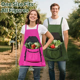 1Pack Gardening Apron, Garden Apron with Quick Release Pockets,Water Resistant Oxford with Adjustment Cross Strap,Farm Work - Green - Size 1Pack