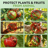 3.3x2.7Ft Garden Bird Netting for Plant and Fruit Tree Protection,4 Pack Garden Netting with Zipper & Drawstring,Mosquito Net Pest Barrier for Blueberry Bushes Tomato Fruit Tree and Plants - White - Size 3.3x2.7 Ft