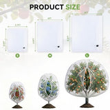 4.9x4Ft Garden Bird Netting for Plant and Fruit Tree Protection,4 Pack Garden Netting with Zipper & Drawstring,Mosquito Net Pest Barrier for Blueberry Bushes Tomato Fruit Tree and Plants - White - Size 4.9x4Ft