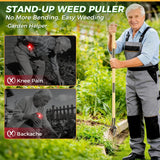 Weed Puller Tool, Stand Up Heavy Duty Weed Remover Tool with Long Handle – 4-Claw Steel Head Weeder for Dandelions, Bamboo Garden Hand Weeding Tool, No Kneeling for Easy Root Removal In Australia - Darrahopens