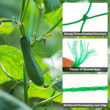 4Pack Garden Trellis Netting for Climbing Plants Outdoor Heavy Duty 27 Strands & 4x4 Inch Mesh Plant Climbing Net Strong Support for Clematis Tomatoes Cucumber Vine Plants 5.9x11.8FT - Green