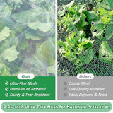 180*45*40cm(L*W*H) 2 Pack Garden Netting for Raised Beds, Ultra Fine Mesh Bird Netting Raised Garden Bed Cover, Plant Covers Pest Barrier Screen with Drawstring for Vegetables Fruits Flowers Protection - White
