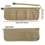 Gardening Tool Waist Pouch with Multiple Pockets-Beige