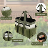 Garden Tool Bag Organizer, Tote Storage Bag with 8 Pocket, Heavy Duty Oxford Garden Tote Caddy, Gardening Tool Kit Holder for Indoor and Outdoor, Gifts for Men Women In Australia - Darrahopens