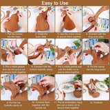 Embroidery Stand Beech Wood Violin Base Clamp Cross Stitch Holder Adjustable Height and Angle, Stable Violin-Shaped Base, Universal Clamp Fits Most Hoops, Premium Beech Wood Construction