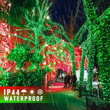 LED White Christmas Lights Outdoor, String Lights Plug in | Extendable, 8 Modes Christmas Tree Light, Timer, Durable, for Room Garden Patio Porch Wedding Christmas Halloween Decoration - Red & Green - Size 30m 300-LED Light String with 3m Extension Cable