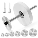 Inside Pipe Cutter for PVC Pipe - Internal PVC Cutter Tool with 6 HSS Saw Blades & 3.15" Guide Disc, Adjustable Depth Plumbing Tool for Shower Drain, Toilet Flange, ABS, Soft Metal