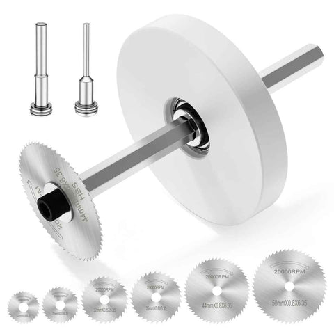Inside Pipe Cutter for PVC Pipe - Internal PVC Cutter Tool with 6 HSS Saw Blades & 3.15" Guide Disc, Adjustable Depth Plumbing Tool for Shower Drain, Toilet Flange, ABS, Soft Metal