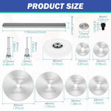 Inside Pipe Cutter for PVC Pipe - Internal PVC Cutter Tool with 6 HSS Saw Blades & 3.15" Guide Disc, Adjustable Depth Plumbing Tool for Shower Drain, Toilet Flange, ABS, Soft Metal