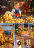 Solar String Lights Outdoor, 2 Pack LED Solar Outdoor Lights | Solar Fairy Lights with 8 Lighting Modes, Waterproof Solar Christmas Halloween  Lights for Outside Tree Garden Balcony Gazebo Party - Warm White - Size 22ft 30-LED String Light