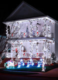Solar String Lights Outdoor Waterproof, LED Outdoor Light | Solar Fairy Lights with 8 Lighting Modes, IP65 Waterproof Solar Christmas Halloween Lights for Outdoor Outside Tree Patio - White - Size 40ft 100-LED String Light In Australia - Darrahopens