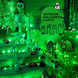 LED White Christmas Lights Outdoor, String Lights Plug in | Extendable, 8 Modes Christmas Tree Light, Timer, Durable, for Room Garden Patio Porch Wedding Christmas Halloween Decoration - Green - Size 30m 300-LED Light String with 3m Extension Cable