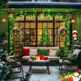 LED White Christmas Lights Outdoor, String Lights Plug in | Extendable, 8 Modes Christmas Tree Light, Timer, Durable, for Room Garden Patio Porch Wedding Christmas Halloween Decoration - Green - Size 30m 300-LED Light String with 3m Extension Cable